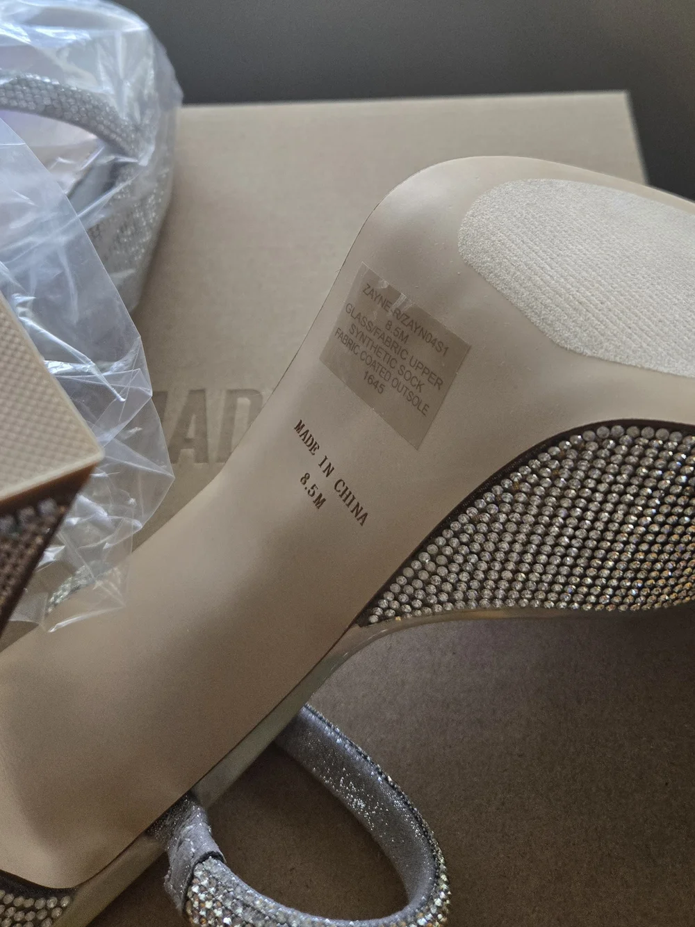 Steve Madden Crystal-Strap Iridescent Platform Sandals - Silver